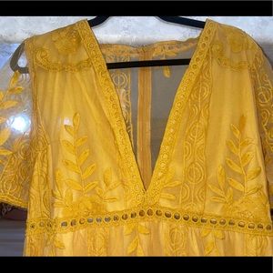 Lace maxi romper - YELLOW ONLY